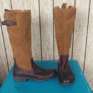 Born Two-Tone Over the Knee Boots